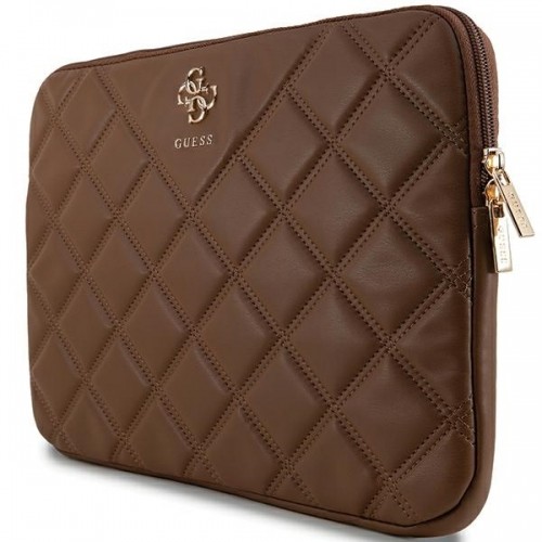 Guess Sleeve GUCS14ZPSQSSGW 14" brązowy|brown Quilted 4G image 2