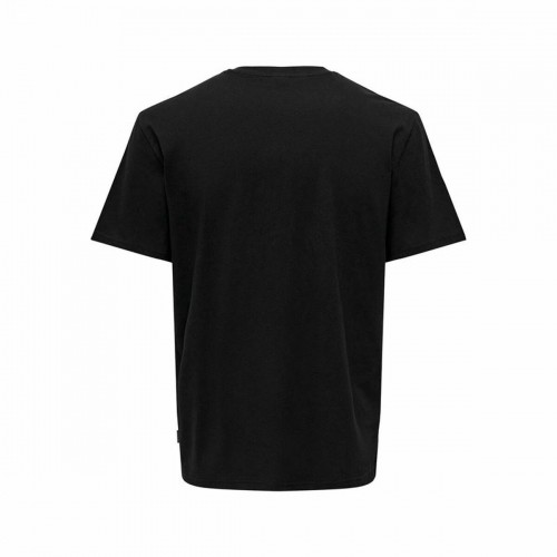 Men’s Short Sleeve T-Shirt Only & Sons Onskolton Reg Beach Black image 2
