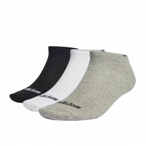 Sports Socks Adidas T LIN LOW 3P IC1300  Grey image 2