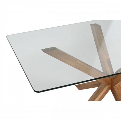 Pusdienu galds Home ESPRIT Дуб Rūdīts stikls 160 x 90 x 75 cm image 2