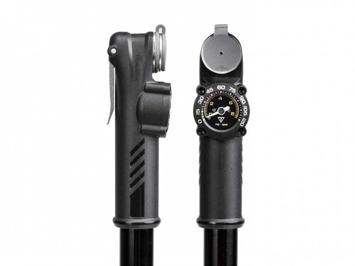 Hand pump Topeak Roadie DA G, dual action, manometer image 2