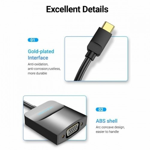 Адаптер USB — VGA Vention TDDBB image 2