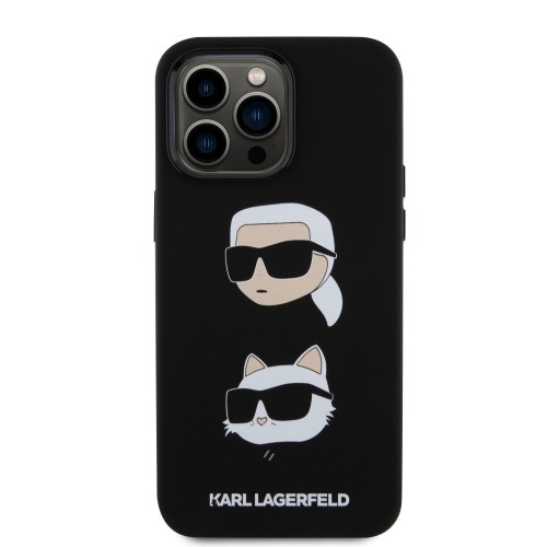 Phone case  Karl Lagerfeld priekš  iPhone 15 Pro Max Liquid Silicone Black image 2