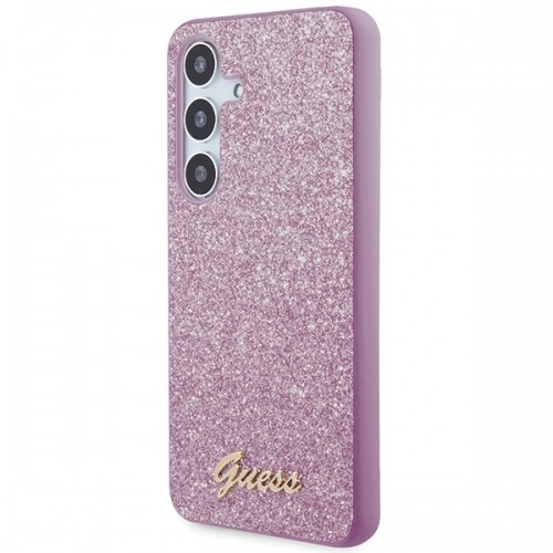 Guess GGUHCS24MHGGSHU S24+ S926 fioletowy|purple hardcase Glitter Script image 2