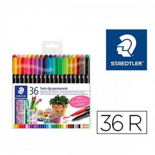 Flomasteru Komplekts Staedtler 3187 Daudzkrāsains (36 Daudzums) image 2