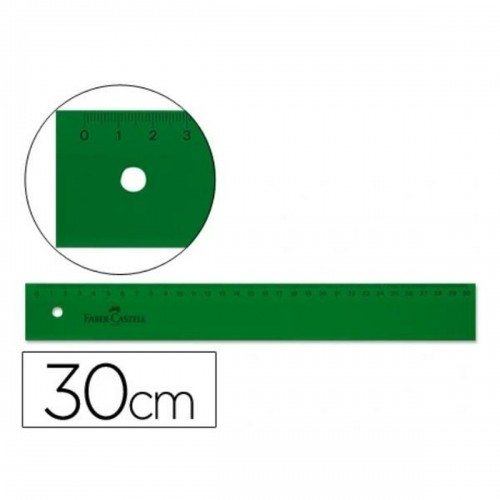 Ruler Faber-Castell 813 Green image 2