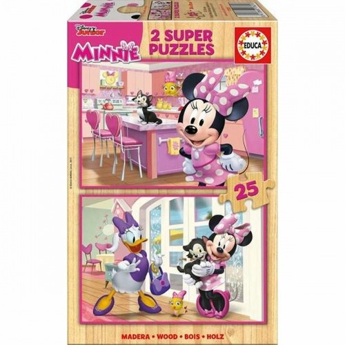 2-Puzzle Set   Minnie Mouse Me Time         25 Pieces 26 x 18 cm image 2