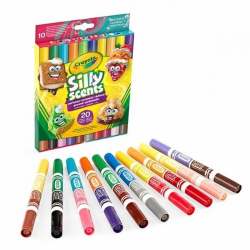 Set of Felt Tip Pens Crayola Perfumed Washable Double-ended 10 Pieces image 2