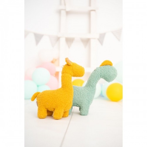 Fluffy toy Crochetts Bebe Yellow Dinosaur Giraffe 30 x 24 x 10 cm 2 Pieces image 2