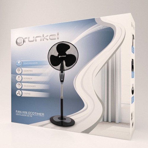 Вентилятор на ножке Grunkel FAN-N16ECOTIMER Чёрный image 2