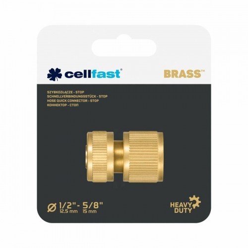 Шланговый соединитель Cellfast 15 mm Латунь Быстрый image 2