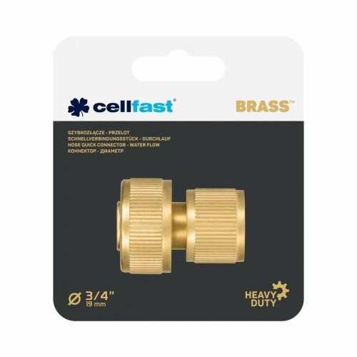 Шланговый соединитель Cellfast 19 mm Латунь Быстрый image 2