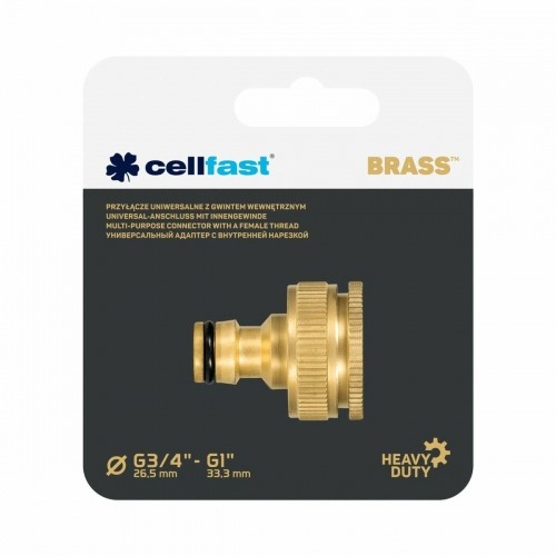 Шланговый соединитель Cellfast 3/4" 1" Латунь Смеситель image 2