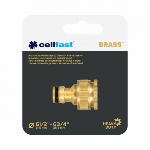 Шланговый соединитель Cellfast 3/4" 1/2" Латунь Смеситель image 2