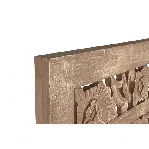 Изголовье кровати Home ESPRIT Позолоченный Натуральный Деревянный MDF 180 x 3,5 x 180 cm image 2