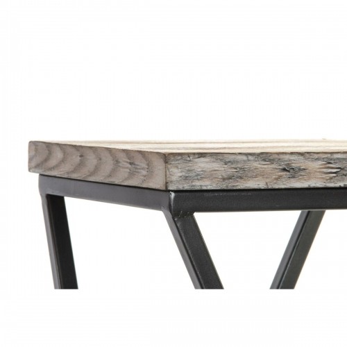 Set of 3 tables Home ESPRIT Wood Metal 33 x 33 x 68 cm image 2