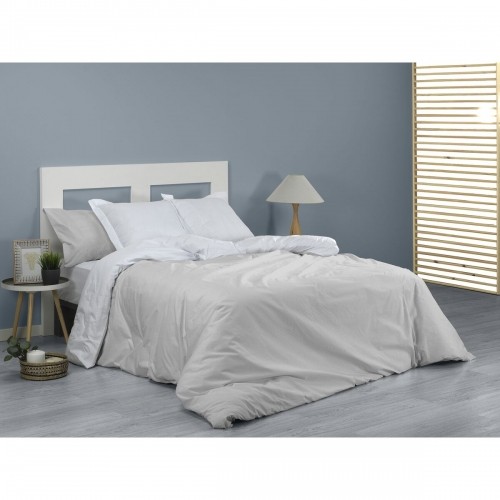 Комплект чехлов для одеяла Alexandra House Living Greta Жемчужно-серый 150 кровать 2 Предметы image 2