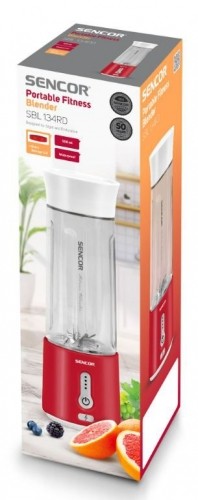 Battery-powered smoothie blender Sencor SBL134RD, red image 2