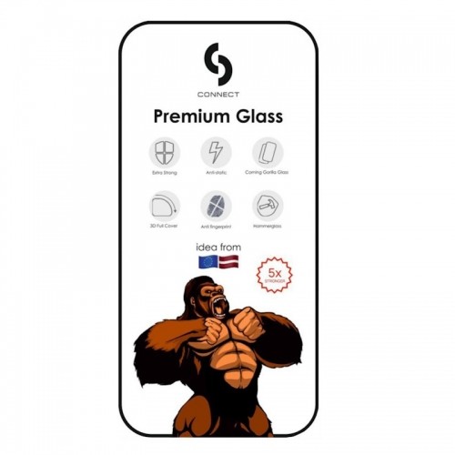 Connect Сonnect Corning Gorilla Ultra Izturīgs 3D aizsargstils priekš Apple iPhone 11 / XR Melna image 2