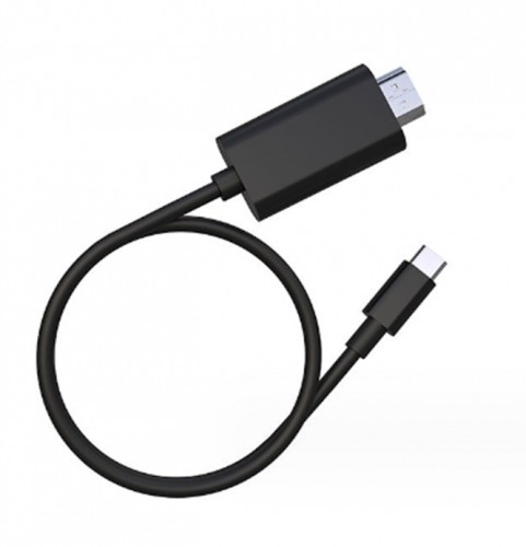 iLike HD9 USB-C (Type-C) Подсоединение к HDMI 4K 60Гц Мультимедийный Аудио и Видео 2м Кабель Адаптер Черный (ОЕМ) image 2