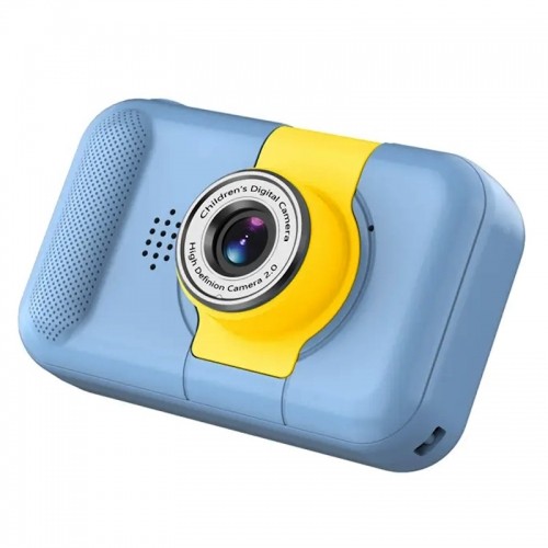 CP aviBērnu Nolokāmas linzas Foto un Video Kamera ar MicroSD 2'' LCD krāsu displeju Zila image 2