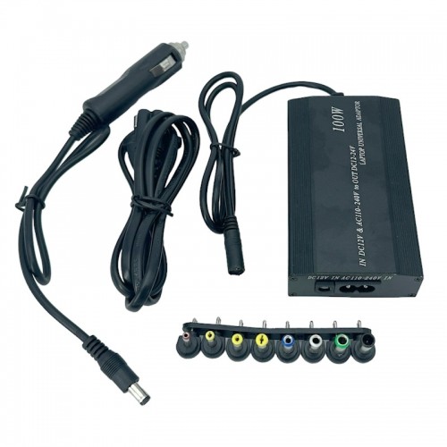 CP NCH2 Универсальное 2в1 автомобильное и путешественническое зарядное устройство мощностью 100 Вт (макс. 5А) переменного тока 12-24 В с 8 штекерами image 2