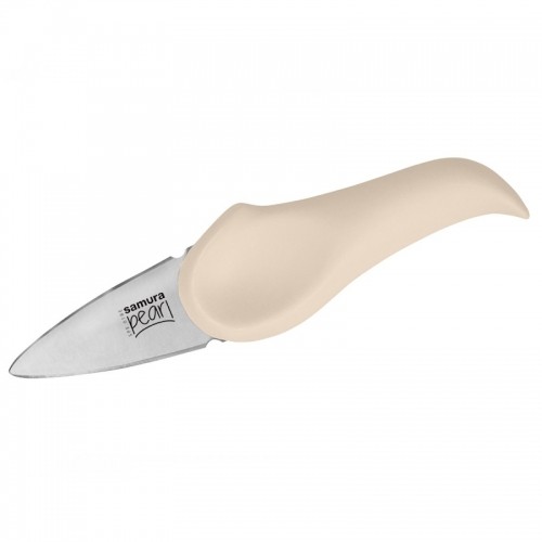 Samura Pearl нож для идеального открывания Устриц 73mm лезвие из Японской стали 59 HRC Бежевый image 2