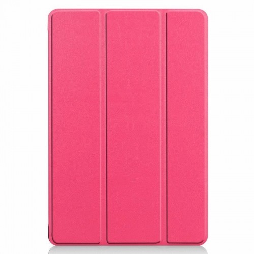 iLike Tri-Fold Тонкий Эко-кожанный Чехол Книжка Samsung Galaxy Tab S9 FE+ X610 Wi-Fi / X616B 5G Кораллого розовый image 2