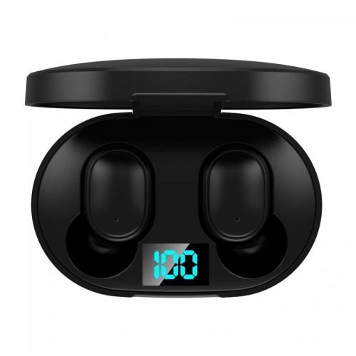 WoW E6s TWS Bluetooth 5.3 Bezvadu In-Ear Austiņas ar HD Mic & Uzlādes maku Melna image 2