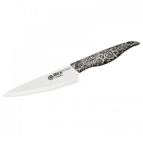 Samura Inca Универсальный кухонный нож с 155mm белым циркония керамическим лезвием ABS TPR ручкой image 2