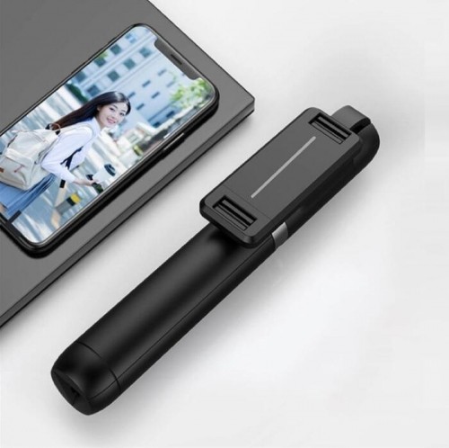 CP K06 2in1 Bezvadu selfie nūja & Video WEB zvanu statīvs ar galda trīskāji & Shutter Pogu izvelkams līdz 60cm image 2