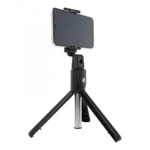 CP K07 2in1 Selfie Stick & Video WEB Call Table Tripod ar bezvadu slēgšanas pogu pagarinājums līdz 70cm Melns image 2