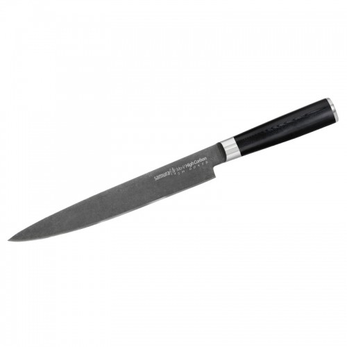 Samura MO-V Stonewash Нож - слайсэр нарезки 230 mm из AUS 8 Японской из стали 59 HRC image 2