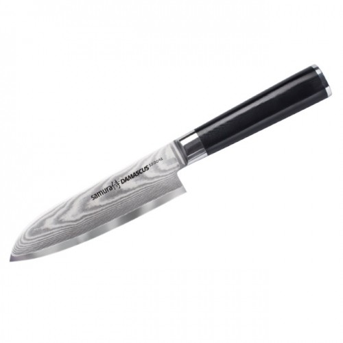 Samura Универсальный кухонный нож Santoku 145 мм из стали AUS 10 Damascus 61 HRC (67 слоев) image 2