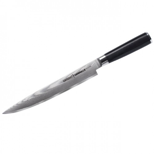 Samura Damascus Универсальный Кухонный нож для Нарезки 230mm из AUS 10 Японской стали 61 HRC (67-слойный) image 2