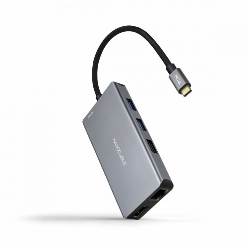 USB-разветвитель NANOCABLE 10.16.1009 Серый (1 штук) image 2