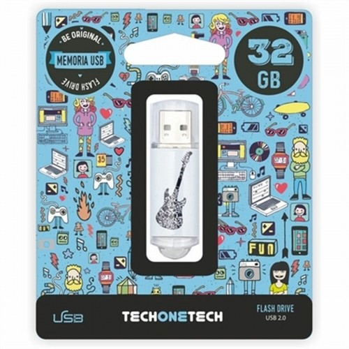USB Zibatmiņa Tech One Tech 32 GB Melns image 2