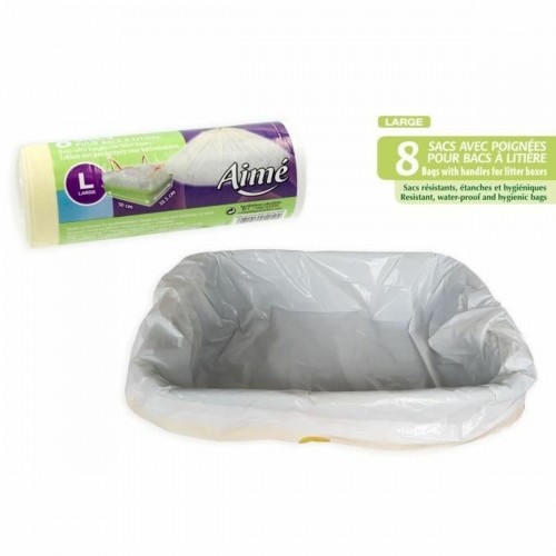 Sanitary bags Aimé 50 x 38,5 cm White Plastic image 2