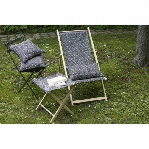 Sun-lounger Jardin Prive Brown Grey 132 x 55 x 35 cm beech wood image 2