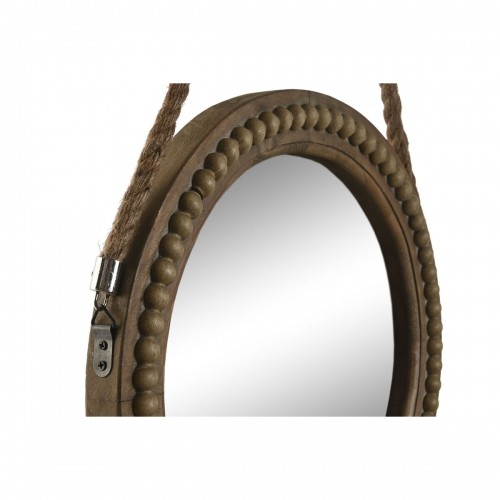 Sienas spogulis Home ESPRIT Brūns Koks Virve Koloniāls Bumba 38 x 4 x 72 cm image 2