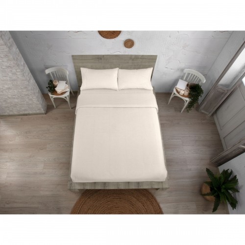 Duvet cover set Alexandra House Living QUTUN Natural Single 180 x 220 cm 3 Pieces image 2