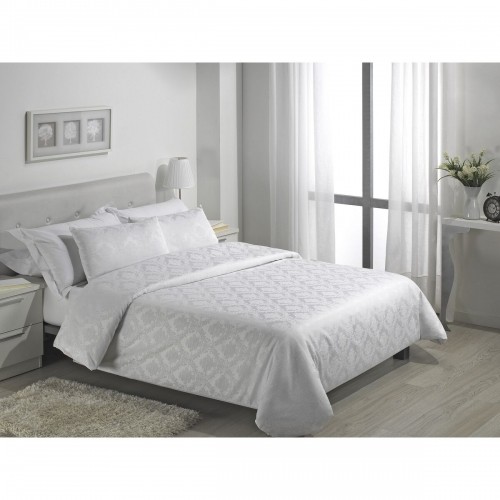 Duvet cover set Alexandra House Living Viena White Single 4 Pieces image 2