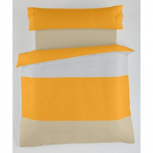 Комплект чехлов для одеяла Alexandra House Living Жёлтый Бежевый Жемчужно-серый 105 кровать 3 Предметы image 2