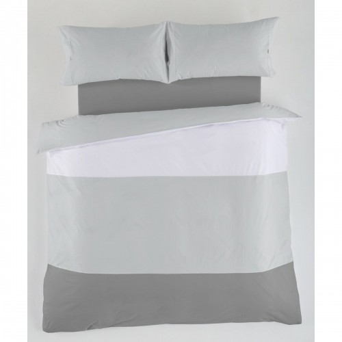 Комплект чехлов для одеяла Alexandra House Living Белый Серый 180 кровать 4 Предметы image 2
