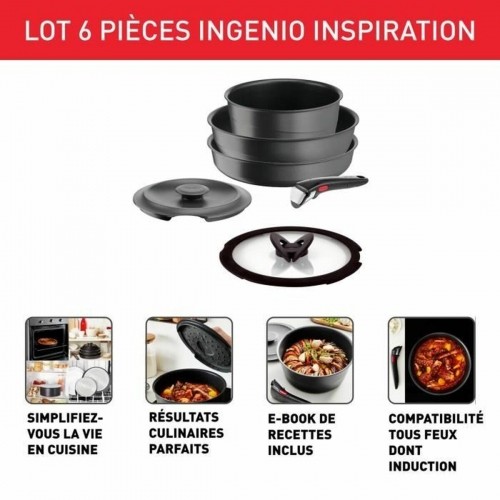 Cookware Tefal Ingenio Grey 6 Pieces image 2