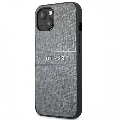 GUHCP13MPSASBGR Guess PU Leather Saffiano Case for iPhone 13 Grey image 2