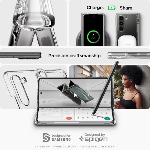 Spigen Thin Fit Pro case for Samsung Galaxy Z Fold 5 - transparent image 2