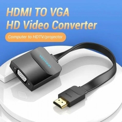 Mini Display Port uz HDMI Adapteris Vention 74345 Melns 15 cm image 2