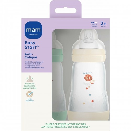 Baby's bottle MAM Fishes Green Beige image 2