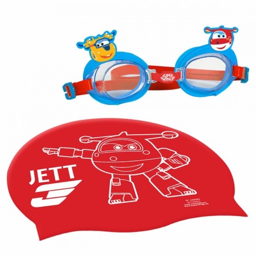 Шапочка и очки для плавания Super Wings Детский (12 штук) image 2